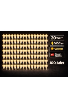 100 Adet 10 Watt 810 Lm Günışığı Renk Ampul