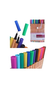 Fineliner 0,4 Ml, 12 Renk Keçeli Kalem, Ince Uçlu Yazı Çizim Ispirtolu Kalem Fineliner 0,4 Ml, 12 Renk Keçeli Kalem, Ince Uçlu Yazı Çizim Ispirtolu Kalem
