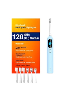 Pluzz Eb1 Ultra Sonic Şarjlı Diş Fırçası - Mavi Pluzz Eb1 Ultra Sonic Şarjlı Diş Fırçası - Mavi