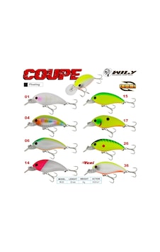 Wily Coupe 5,3 Cm Maket Balık 8 Gr (0-0.8M) (510830208) Wily Coupe 5,3 Cm Maket Balık 8 Gr (0-0.8M) (510830208)