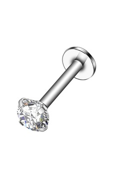 Cerrahi Çelik Zirkon Taşlı Piercing Küpe 6 Mm Barlı Taş Ebat Seçiniz Gümüş Cerrahi Çelik Zirkon Taşlı Piercing Küpe 6 Mm Barlı Taş Ebat Seçiniz Gümüş
