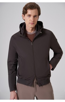 Morven Erkek Haki Trend Polyester Kapüşonlu Bomber Mont 26ks024011710 Haki