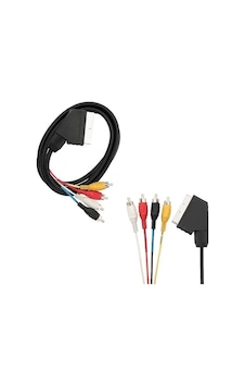 Sh Powermaster Scart 4rca 1.2 Metre 8mm Gold Kablo Najmaddin Sh Powermaster Scart 4rca 1.2 Metre 8mm Gold Kablo Najmaddin