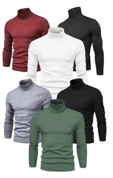 Freedom Store Erkek 6 Adet Kaşkorse Boğazlı Full Likralı Fitilli Body Kazak Yeşil Freedom Store Erkek 6 Adet Kaşkorse Boğazlı Full Likralı Fitilli Body Kazak Yeşil