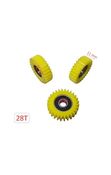 Elektrikli Bisiklet Pedal Destekli Plastik Dişli Rulmanlı 3 Lü Set 28 Diş