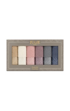 Julie Home 6'lı Havlu Seti Kutulu 30x50 Arden Julie Home 6'lı Havlu Seti Kutulu 30x50 Arden