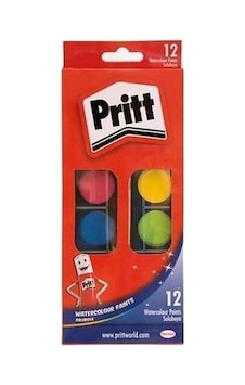 Pritt Sulu Boya Büyük Tablet 12 Renk 1047948 Çok Renkli Pritt Sulu Boya Büyük Tablet 12 Renk 1047948 Çok Renkli