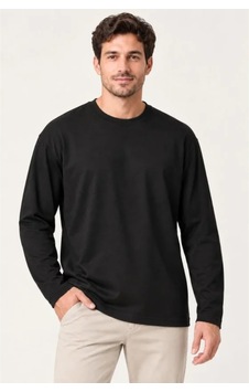 Butik İstanbul Erkek Modal Yumuşak Dokulu Bisiklet Yaka Uzun Kollu Tişört Sweatshirt - Siyah Butik İstanbul Erkek Modal Yumuşak Dokulu Bisiklet Yaka Uzun Kollu Tişört Sweatshirt - Siyah