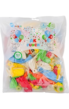 Ak-01 Punch Balon 100 Adet çok renkli Ak-01 Punch Balon 100 Adet çok renkli