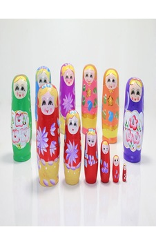 Ahşap Matruşka 6'Lı Set