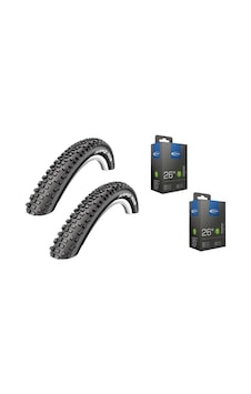 Schwalbe Rapid Rob 26" x 2.10" Dış Lastik 2 Adet + AV13 İç Lastik 2 Adet Schwalbe Rapid Rob 26" x 2.10" Dış Lastik 2 Adet + AV13 İç Lastik 2 Adet