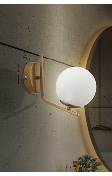 Şenna Eskitme Renkte Beyaz Glob Camlı Modern Aplik Eskitme Eskitme Şenna Eskitme Renkte Beyaz Glob Camlı Modern Aplik Eskitme Eskitme