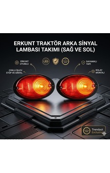 Erkunt Traktör Sağ - Sol Arka Sinyal Lambası