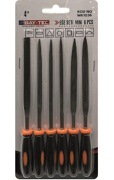 Baytec Mini Eğe Seti 4" 6 Pcs Mk1036 Baytec Mini Eğe Seti 4" 6 Pcs Mk1036