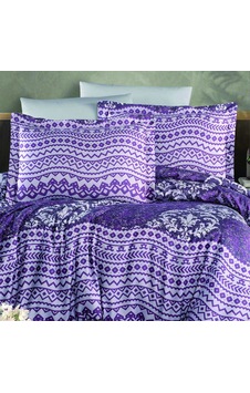 Maxstyle Saten Deluxe Vitya Çift Kişilik Nevresim Takımı Mürdüm Maxstyle Saten Deluxe Vitya Çift Kişilik Nevresim Takımı Mürdüm