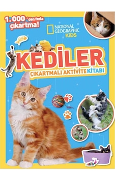National Geographic Kids Kediler Çıkartmalı Faaliyet Kitabı