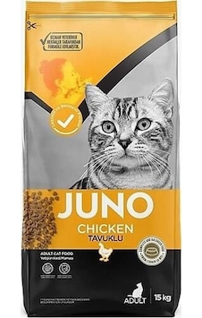 Juno Tavuklu Yetişkin Kedi Maması 15 KG Juno Tavuklu Yetişkin Kedi Maması 15 KG