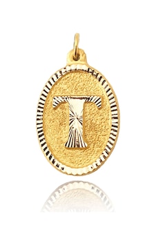 0.25 Gram 14 Ayar Altın T Harf Kolye Ucu 0.25 Gram 14 Ayar Altın T Harf Kolye Ucu