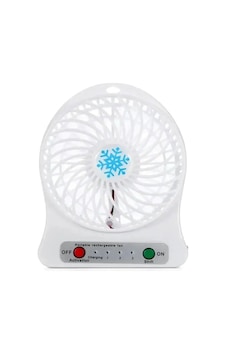 Pilli Şarjlı On/off Tuşlu Usb Vantilatör Pvc Kasa Pilli Şarjlı On/off Tuşlu Usb Vantilatör Pvc Kasa