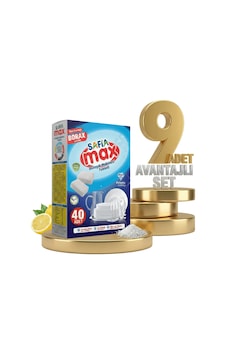 Safia Max Bulaşık Makina Tableti 9x40lı