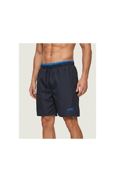 Neco Giyim Erkek Siyah Mavi Beli Lastikli Spor Deniz Şortu Siyah