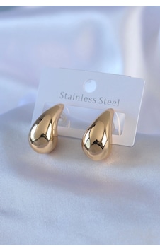 316l Çelik Gold Renk Damla Model Kadın Küpe Çok Renkli 316l Çelik Gold Renk Damla Model Kadın Küpe Çok Renkli