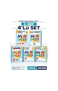 Güncel 6.sınıf 6 More&more Practice Book&dıctıonary Readers & Skılls + Gramer And Vocabulary 4 Lü Set Yeni Ürün Güncel 6.sınıf 6 More&more Practice Book&dıctıonary Readers & Skılls + Gramer And Vocabulary 4 Lü Set Yeni Ürün