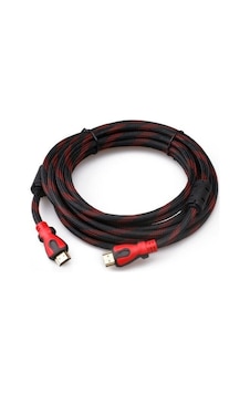 15 M Yüksek Hızlı Altın Kaplama Hdmi Kablo 1.4 Srm Örgülü Filtre