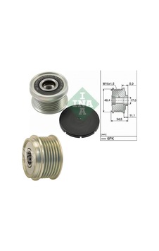 25 Zgl Sl86160216 - Alternatör Kasnağı 6 Kanal 5 Diş Fabia 00-04 25 Zgl Sl86160216 - Alternatör Kasnağı 6 Kanal 5 Diş Fabia 00-04
