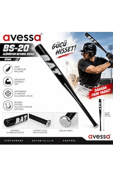 Avessa Bs-20 Alüminyum Beyzbol Sopası Siyah