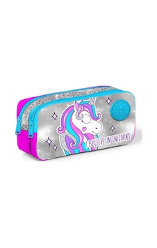 Coral High Kids İki Bölmeli Unicorns Baskılı Kalemlik - Kız