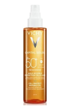 Vichy Capital Soleil Cell Protect Invisible Oil SPF50+ 200 ML Vichy Capital Soleil Cell Protect Invisible Oil SPF50+ 200 ML