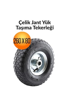 Yük Taşıma Arabası Tekeri Havalı Dublex Çelik Jant Rulmanlı Bilyalı İnşaat El Arabası Tekerleği 260x80 Yük Taşıma Arabası Tekeri Havalı Dublex Çelik Jant Rulmanlı Bilyalı İnşaat El Arabası Tekerleği 260x80