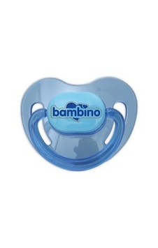 Bambino Renkli Damaklı Emzik 0-6 Ay - Mavi Bambino Renkli Damaklı Emzik 0-6 Ay - Mavi