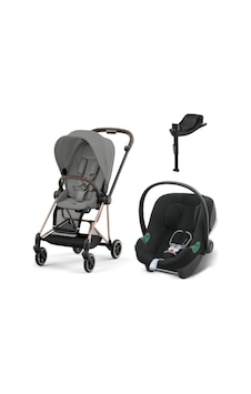 Mios Travel Sistem Rosegold Mirage Grey & Aton Bazalı Volcano Black