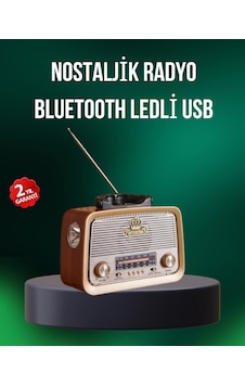 Mey İthalat Taşınabilir Nostalji Radyo Bluetooth Usb Aux Girişli 12079997 Mey İthalat Taşınabilir Nostalji Radyo Bluetooth Usb Aux Girişli 12079997