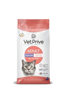 Vet Prive Kısırlaştırılmış Kedi Maması Somonlu 10 Kg Vet Prive Kısırlaştırılmış Kedi Maması Somonlu 10 Kg