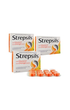 Strepsils Portakal & C Vitamini Aromalı 24 Pastil 3 ADET Strepsils Portakal & C Vitamini Aromalı 24 Pastil 3 ADET