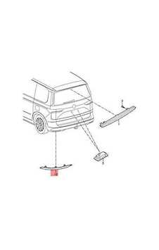 Vw T7 2022- Tampon Reflektörü Arka Sağ Oem No:7t0945106 Vw T7 2022- Tampon Reflektörü Arka Sağ Oem No:7t0945106