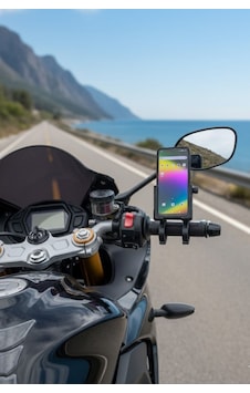 Evrensel Motosiklet Telefon Tutucu Kaymaz, Kilitlenebilir Güvenli Tutuşlu, 360 Ayarlanabilir Gidon Bağlantılı Akıllı Telefon Aparatı Diğer Evrensel Motosiklet Telefon Tutucu Kaymaz, Kilitlenebilir Güvenli Tutuşlu, 360 Ayarlanabilir Gidon Bağlantılı Akıllı Telefon Aparatı Diğer