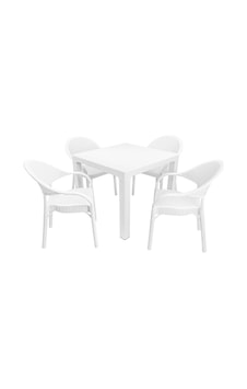 Depootoptan Mandella Elit Rattan 90 x 90 CM Eylül Koltuk Masa Takımı Beyaz Depootoptan Mandella Elit Rattan 90 x 90 CM Eylül Koltuk Masa Takımı Beyaz