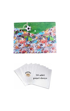 A4 Boy Çıt Çıt Ödev Dosyası +10' Lu Poşet Dosya Sporcular Çok Renkli A4 Boy Çıt Çıt Ödev Dosyası +10' Lu Poşet Dosya Sporcular Çok Renkli