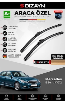 S-dizayn Mercedes-benz E Serisi W212 Ön Cam Silecek Seti 2009-2013 Premium Araca Özel 60-60 Cm A+ Ka