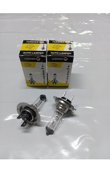 Flösher H7 Ampul 12v 55w Halogen 2 Adet Flösher H7 Ampul 12v 55w Halogen 2 Adet