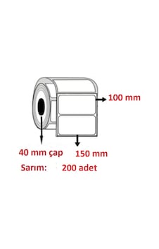 Özsaraç Etiket Pp Opak 100 x 150 200'Lü Özsaraç Etiket Pp Opak 100 x 150 200'Lü