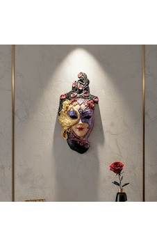 Maske Biblo Kırmızı 3 Boyutlu Duvar Süsü 27 Cm X 13 Cm 01 Maske Biblo Kırmızı 3 Boyutlu Duvar Süsü 27 Cm X 13 Cm 01