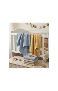 2 Li Paket 4 Katlı Müslin Bebek Battaniyesi 85x85 Cm - Bebek Örtüsü & Yeni Doğan Kundak - Sarı Mavi - 904779406 Mavi 2 Li Paket 4 Katlı Müslin Bebek Battaniyesi 85x85 Cm - Bebek Örtüsü & Yeni Doğan Kundak - Sarı Mavi - 904779406 Mavi