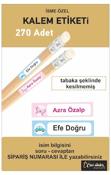 İsimli Okul Kalem Etiketi Kalem Sticker Seti 270 Adet Kesilmemiş İsimli Okul Kalem Etiketi Kalem Sticker Seti 270 Adet Kesilmemiş