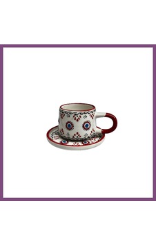 Twin Store Kutahya Home Renklı Tabaklı Kupa 1 Adet Bzstwın Çok Renkli