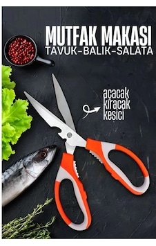 Mutfak Makası - Tavuk Kesme Makası Balık Temizleme Makası Salata Hazırlama Makası Mutfak Makası - Tavuk Kesme Makası Balık Temizleme Makası Salata Hazırlama Makası